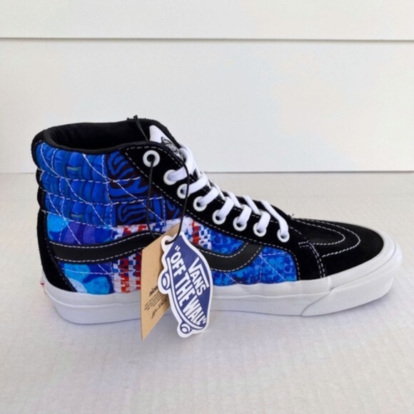 NEW Sandy Liang Vans Spongebob Sk8-Hi 38 DX Shoes Patchwork 8.5 Women / 7 Men - Picture 2 of 16